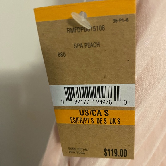 Rachel Roy Spa Peach Pleated Dress - Picture 3 of 4